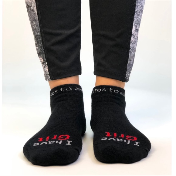 'I have Grit' black low-cut socks - Picture 4 of 6